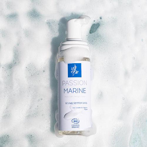 Routine Peau sensible: Lotion douceur nettoyant, Gommage marin, Écume nettoyante, Crème émulsion douceur