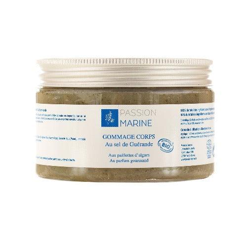 Gommage corps au sel de Guérande, aux algues marines et au parfum des îles