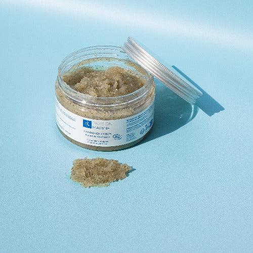 Gommage corps au sel de Guérande, aux algues marines et au parfum des îles
class=