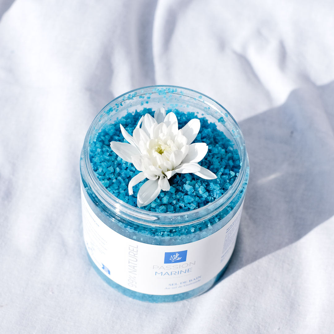 Blue bath salt with Guérande salt - 500g