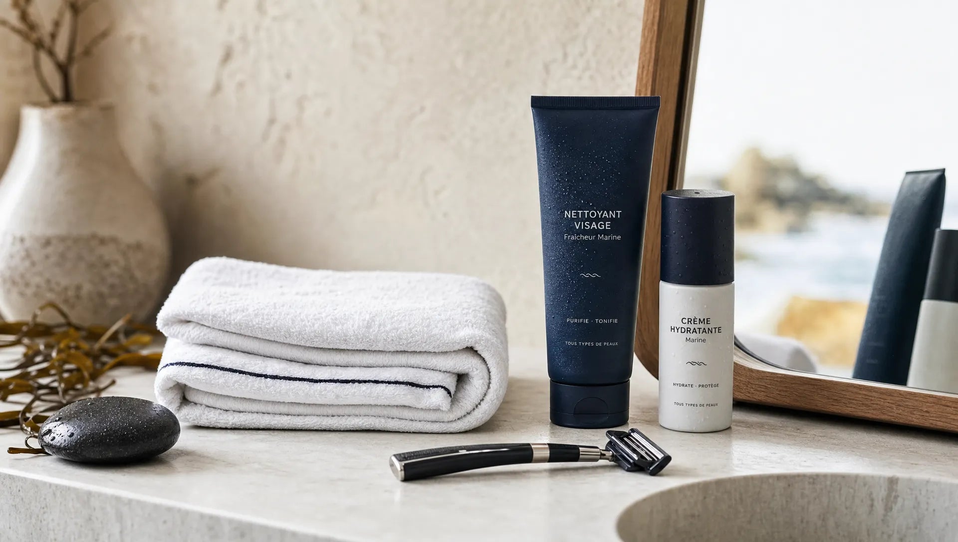 Soin visage homme : une routine bio simple en 3 étapes