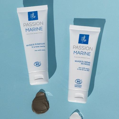 Routine du soir: Masque Purifiant, Gommage marin, Écume nettoyante
                  class=