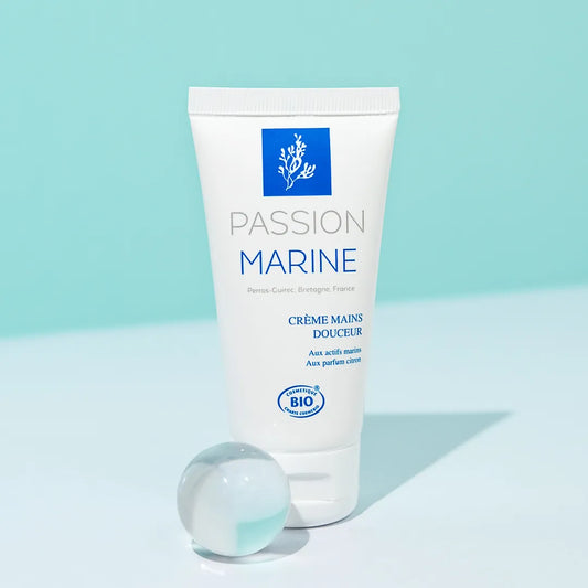 Crème mains aux actifs marins, parfum citron