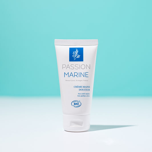 Crème mains aux actifs marins, parfum citron