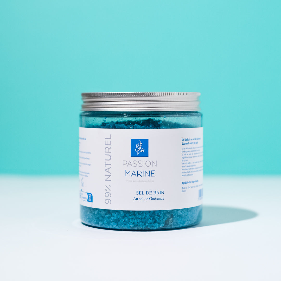 Blue bath salt with Guérande salt - 500g
