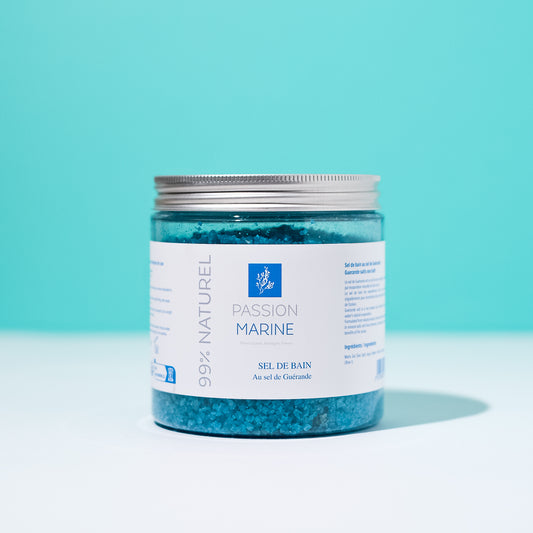Blue bath salt with Guérande salt - 500g