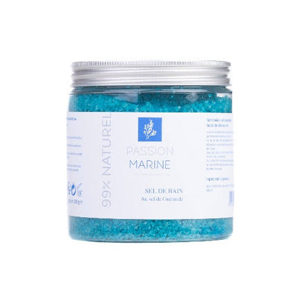 Sel de bain bleu au sel de Guérande - 500g