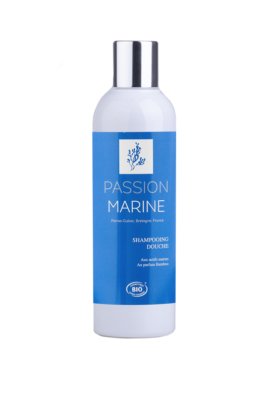 Shower shampoo with marine active ingredients and bamboo fragrance
                  class=