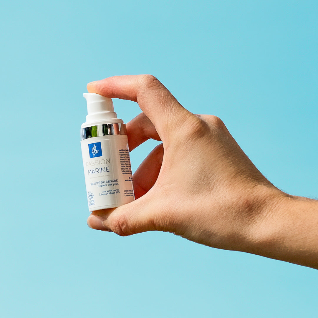 Beauté du regard aux actifs marins et à l'eau florale de bleuet