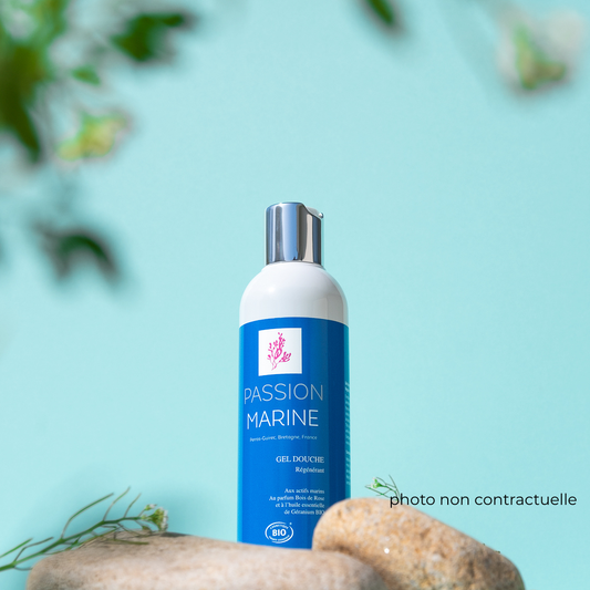 Regenerating shower gel with Geranium essential oil & rosewood fragrance